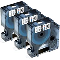 Fimax Compatible Label Tape para usar en lugar de Dymo 12mm 45013 S072053 LabelManager 160 210D 260P 280 350D 360D 420P…